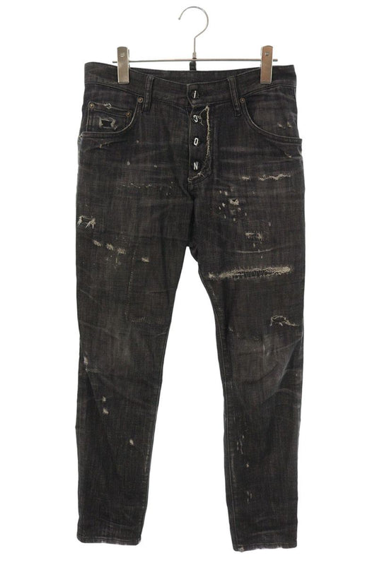 Dsquared2 DSQUARED Distressed Denim Black Size 46