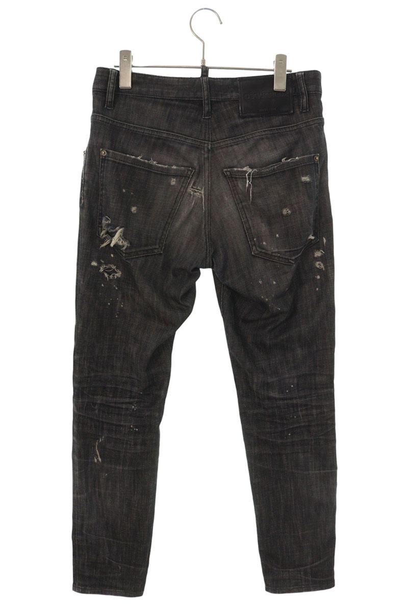 Dsquared2 DSQUARED Distressed Denim Black Size 46