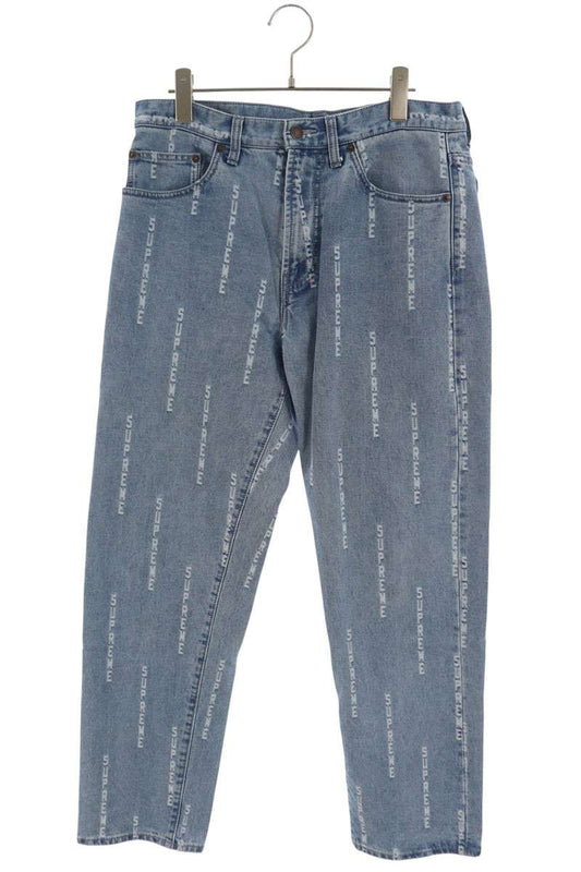 SUPREME 20AW Logo Stripe Jacquard Regular Jeans Size 30