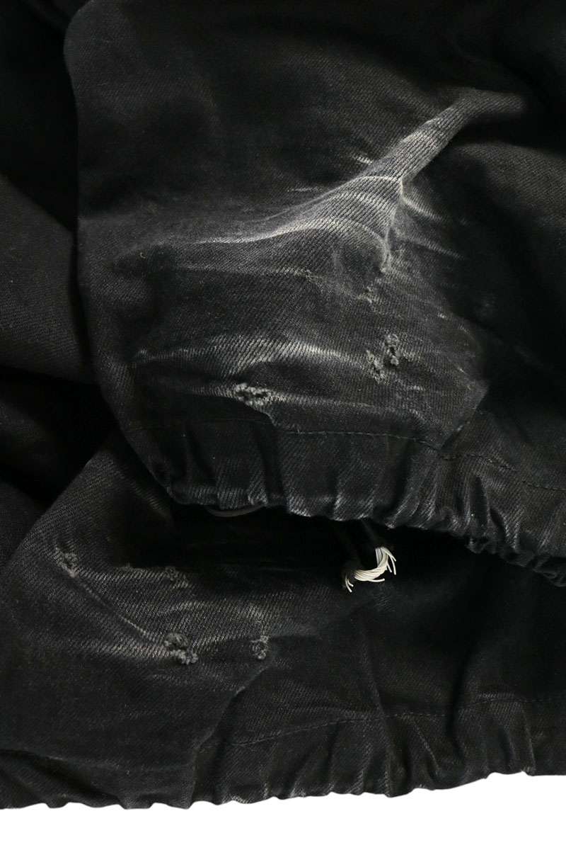 A.F ARTEFACT Drawcord Denim Pants Black Size 1