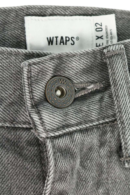 WTAPS 23AW Washed Slim Straight Denim Gray Size 2