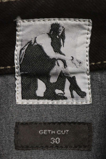 DRKSHDW 26SS BW Geth 13oz Waxed Denim Jeans Black Size 30