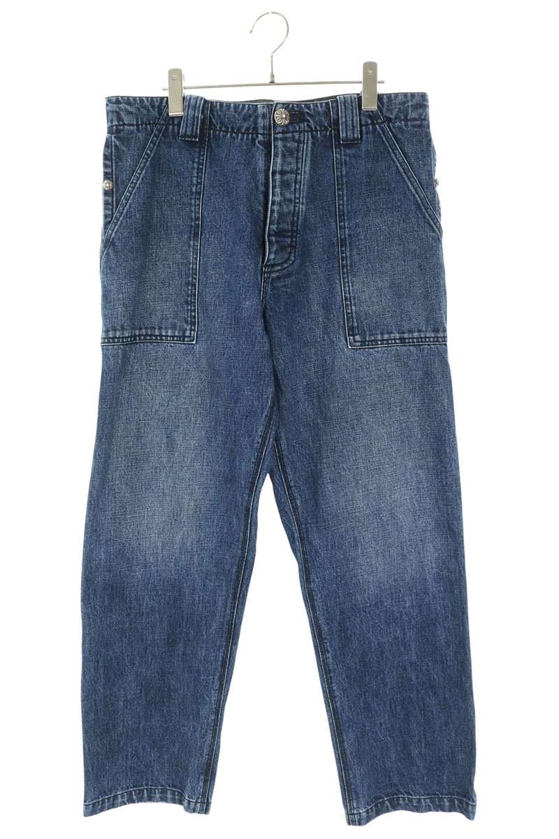 Chrome Hearts DENIM FATIGUE Cross Ball Button Denim Size 34