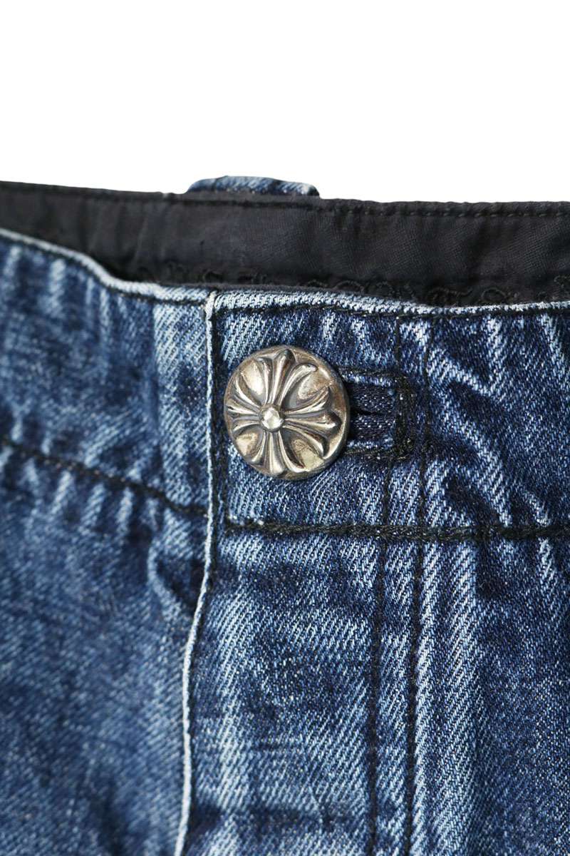 Chrome Hearts DENIM FATIGUE Cross Ball Button Denim Size 34