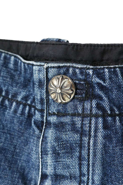 Chrome Hearts DENIM FATIGUE Cross Ball Button Denim Size 34