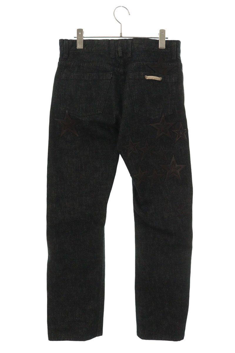 Chrome Hearts Flare Knee Star Patch Denim Jeans Size 30