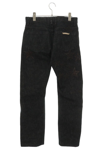 Chrome Hearts Flare Knee Star Patch Denim Jeans Size 30