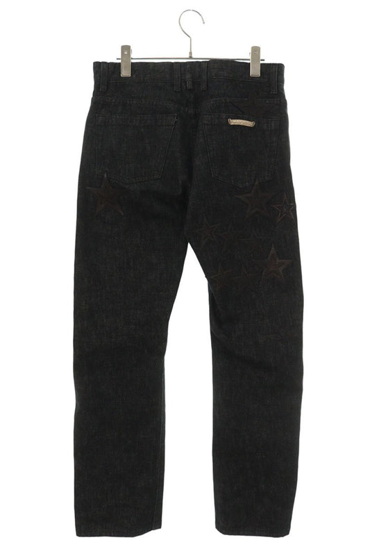 Chrome Hearts Flare Knee Star Patch Denim Jeans Size 30