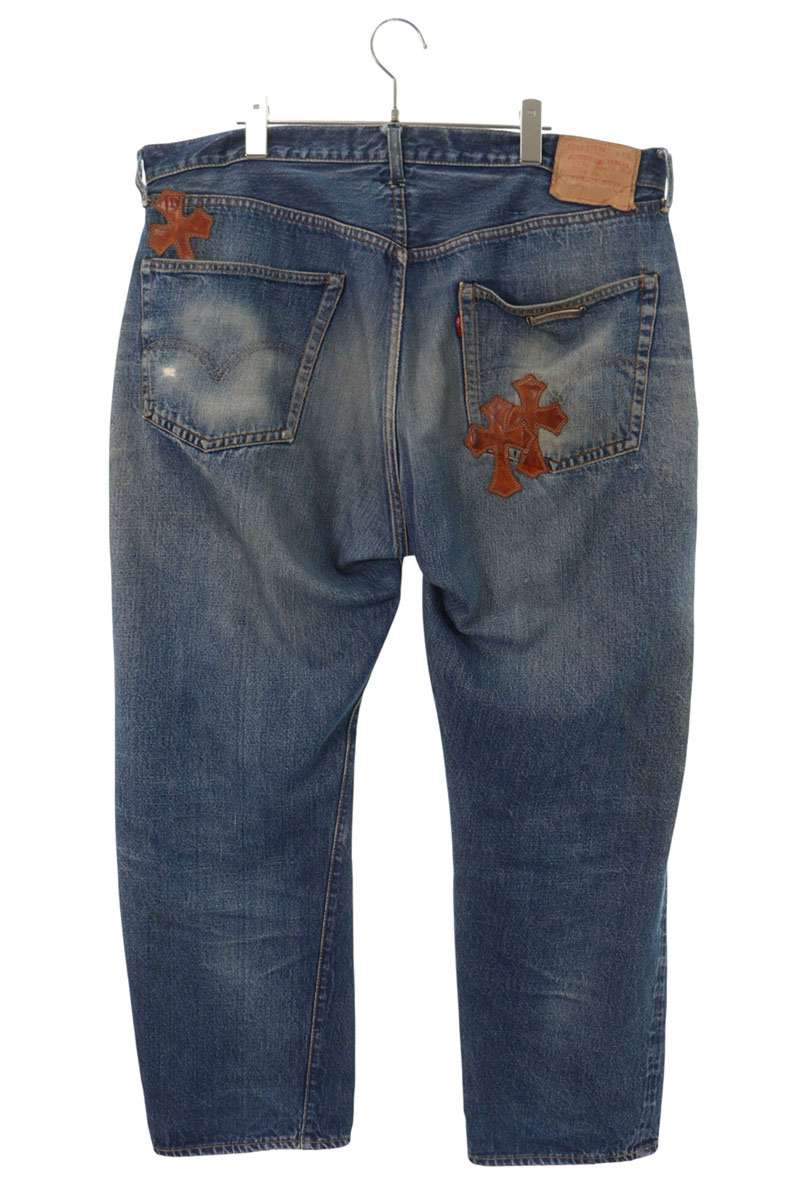 Chrome Hearts x Levi's Ripped Knee Patch Jeans Size 36 Inch