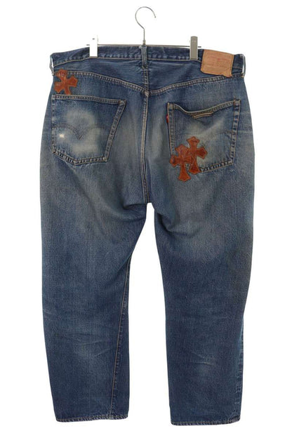 Chrome Hearts x Levi's Ripped Knee Patch Jeans Size 36 Inch