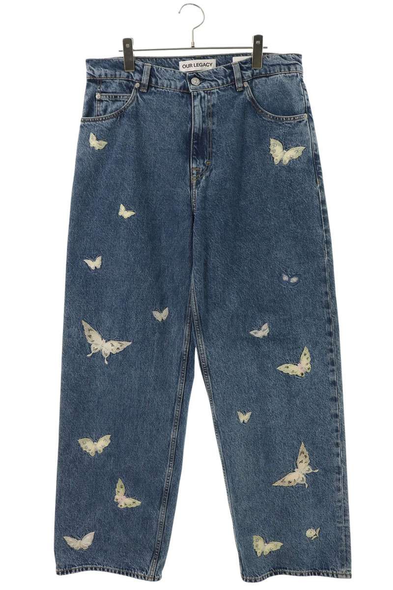 OUR LEGACY VAST CUT Butterfly Jeans Indigo Size 32