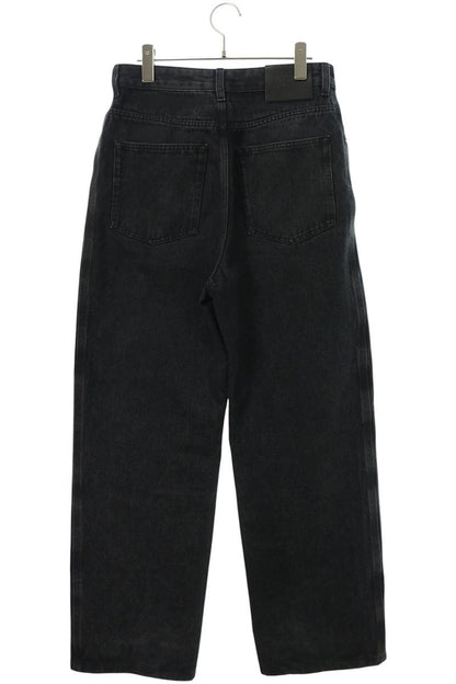 LOEWE Anagram Embroidered Baggy Denim Jeans Black Size 44