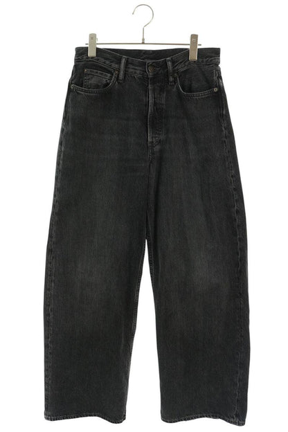 ACNE STUDIOS Black Loose Fit Button Fly Denim Size 34