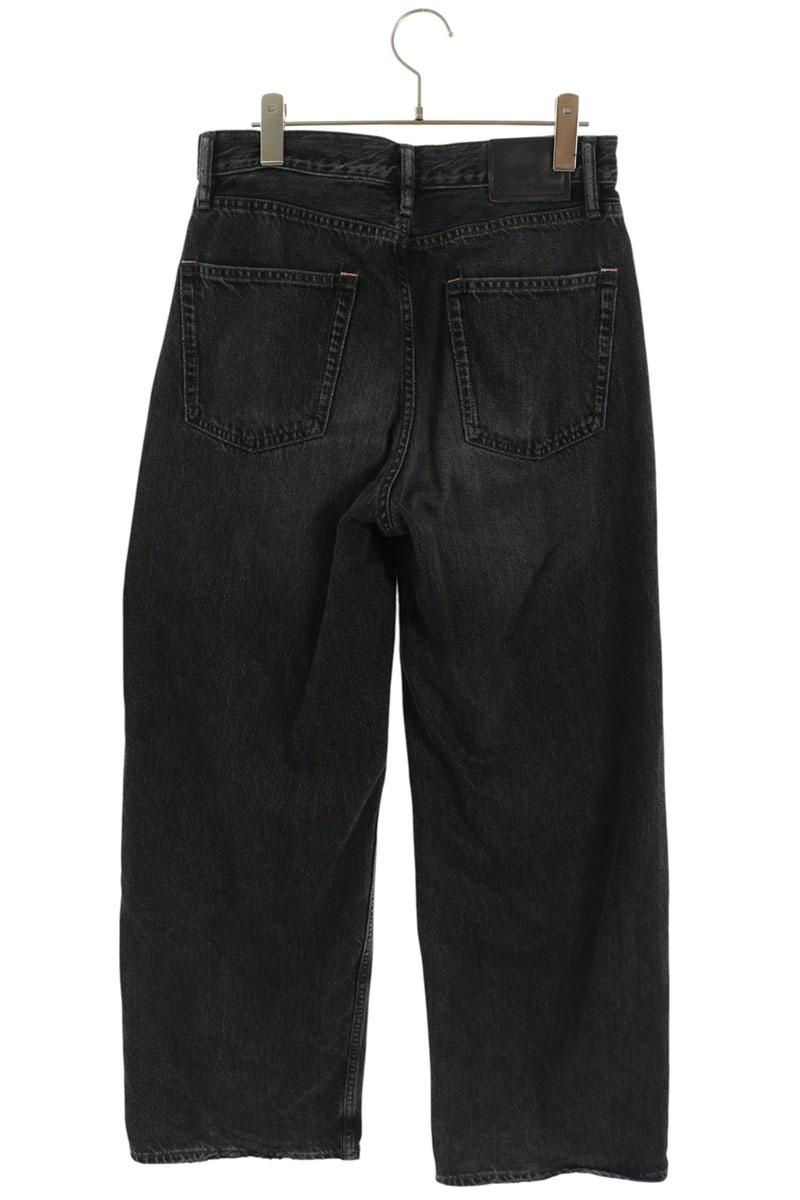 ACNE STUDIOS Black Loose Fit Button Fly Denim Size 34