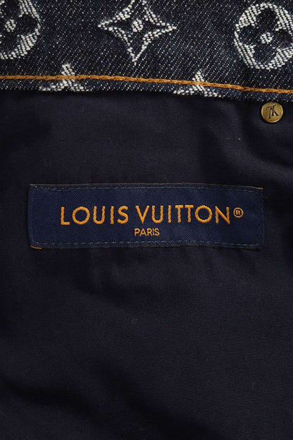 LOUISVUITTON Monogram Jacquard Denim Jeans Indigo Size 29