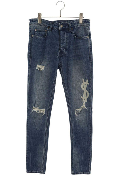 KSUBI Chitch Token Distressed Denim Jeans Indigo Size 29
