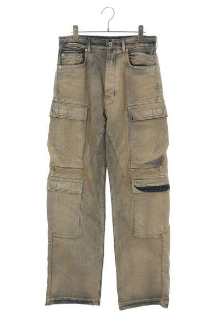 DRKSHDW Washed Double Cargo Denim Pants Gray Size 28