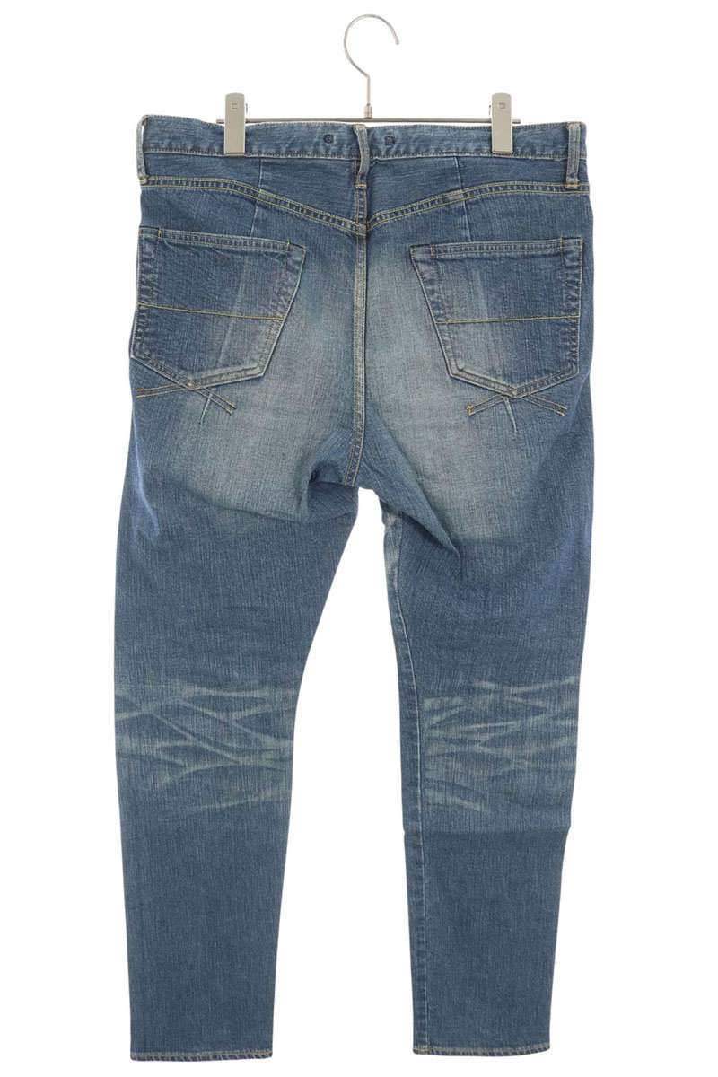 MIHARAYASUHIRO Leather Patch Indigo Jeans Size 46