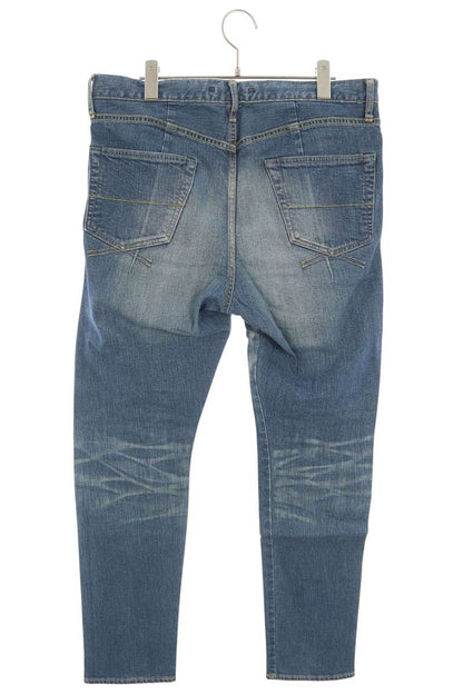 MIHARAYASUHIRO Leather Patch Indigo Jeans Size 46