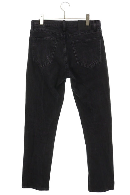 SUPREME Washed Regular Slim Black Jeans Size 30