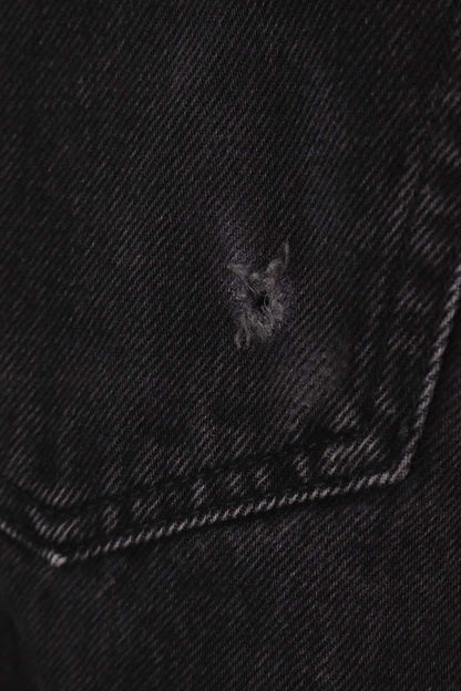 SUPREME Washed Regular Slim Black Jeans Size 30