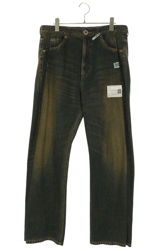 MIHARAYASUHIRO Folded Wide Cotton Denim Size 46