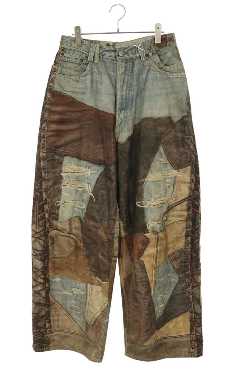 ACNE STUDIOS Transfer Print Super Baggy Denim Multi Size 44