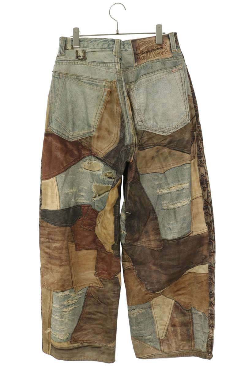 ACNE STUDIOS Transfer Print Super Baggy Denim Multi Size 44