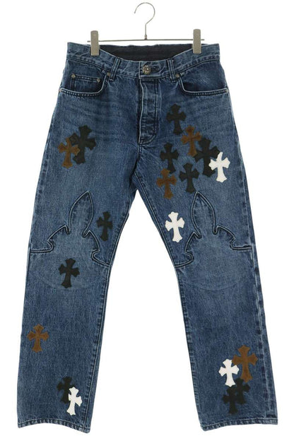 Chrome Hearts JEAN SL FLEURKNEE Denim Size 33