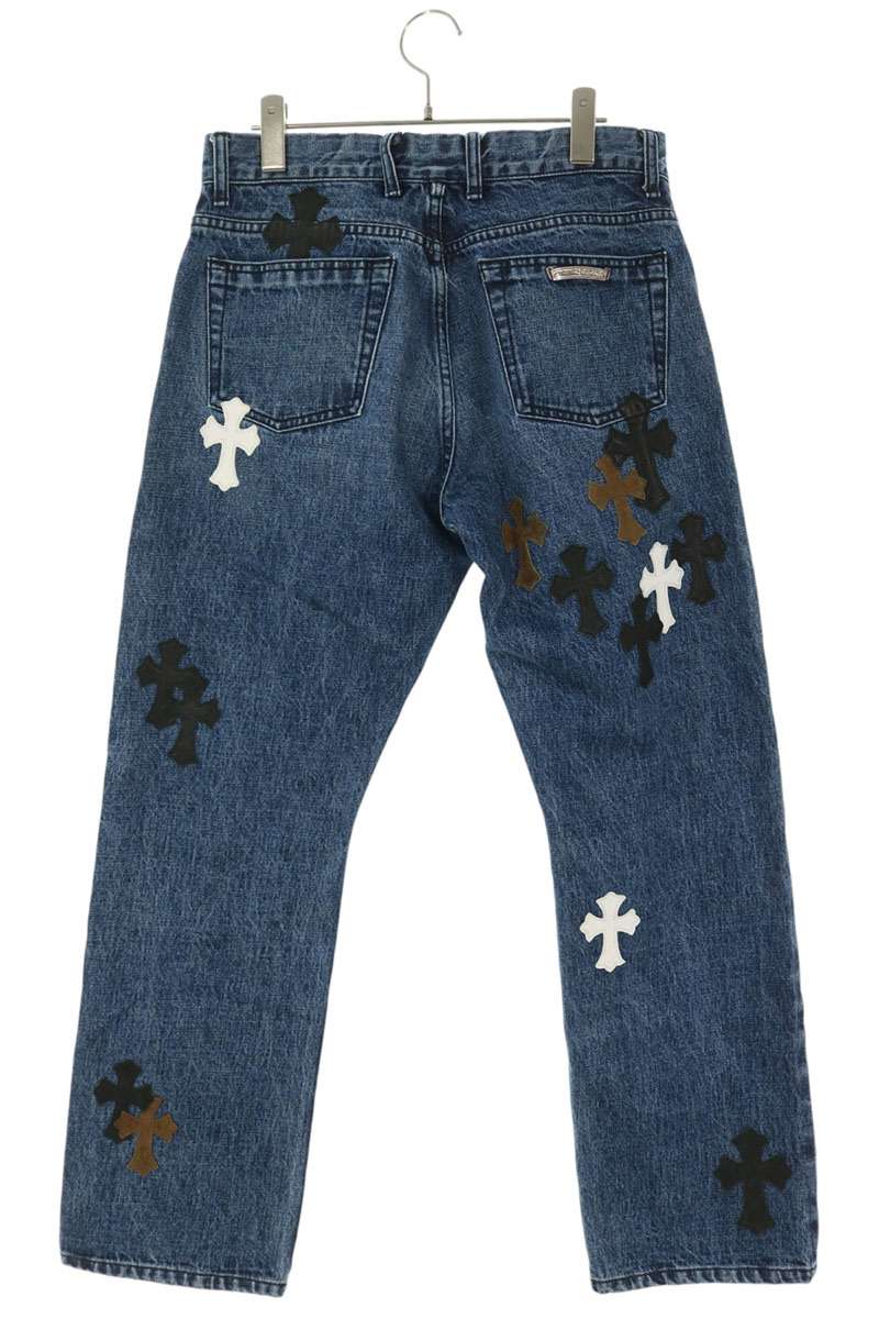 Chrome Hearts JEAN SL FLEURKNEE Denim Size 33