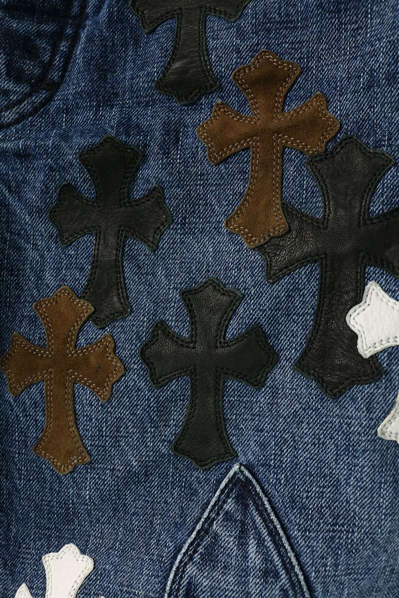 Chrome Hearts JEAN SL FLEURKNEE Denim Size 33