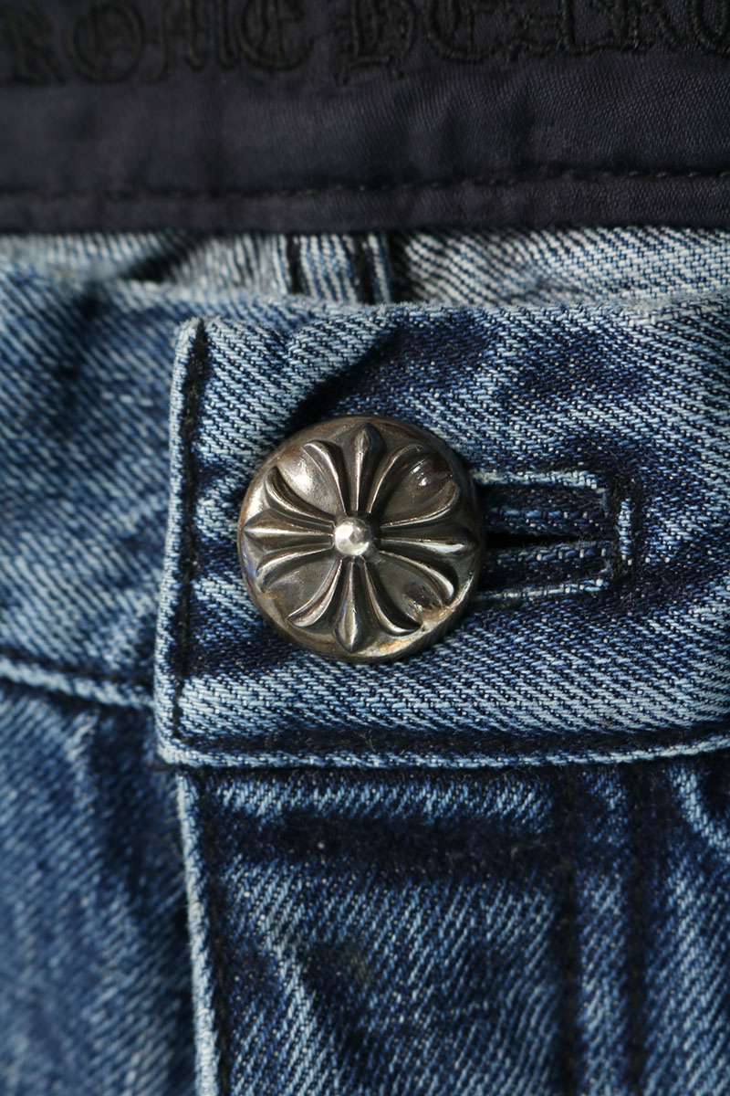 Chrome Hearts JEAN SL FLEURKNEE Denim Size 33