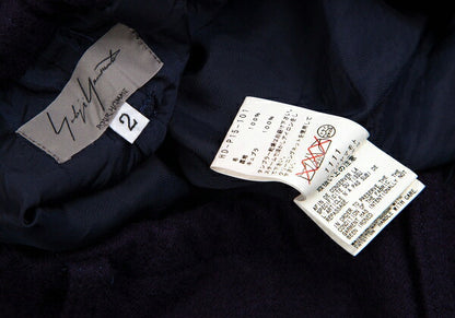 Yohji Yamamoto POUR HOMME Shrunk Wool Pants Navy Size 2