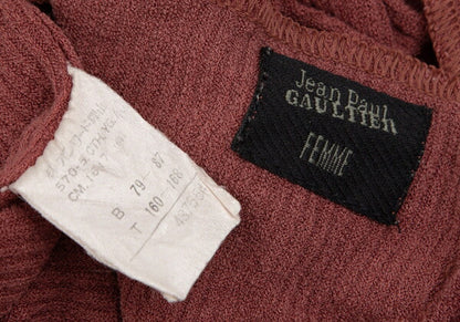 Jean Paul GAULTIER FEMME Inside Out T-Shirt Brick Size 40