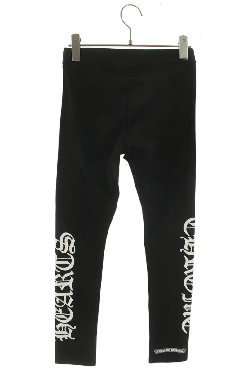 Chrome Hearts Men's black side logo print leggings Black Size US 30