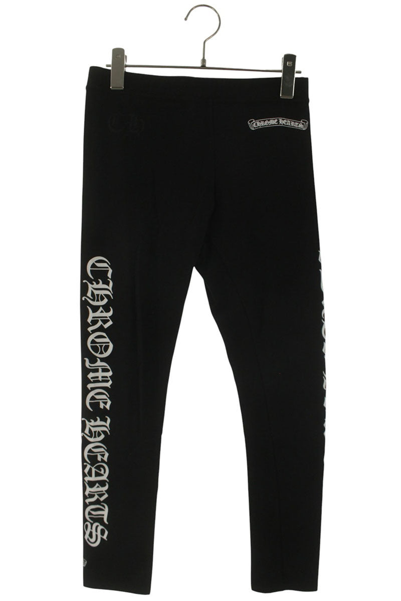 Chrome Hearts Side Logo Print Leggings Black Size M