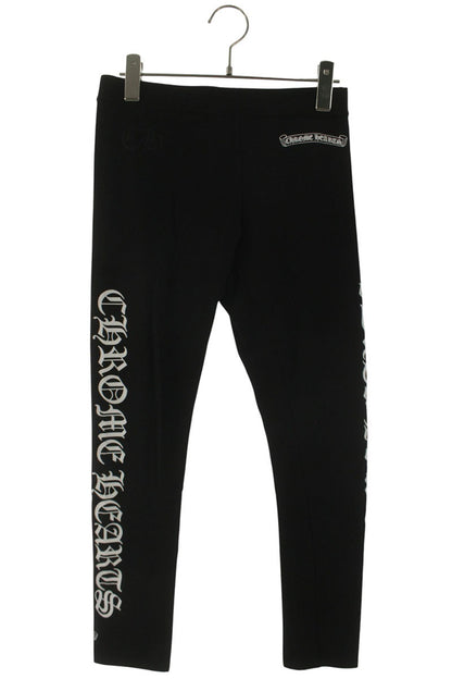 Chrome Hearts Side Logo Print Leggings Black Size M