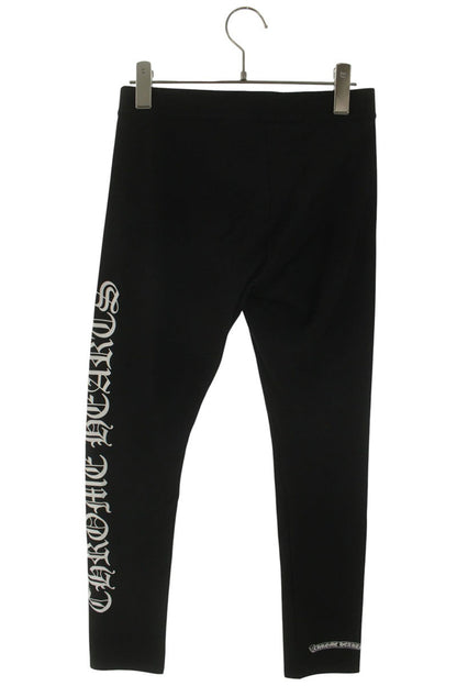 Chrome Hearts Side Logo Print Leggings Black Size M