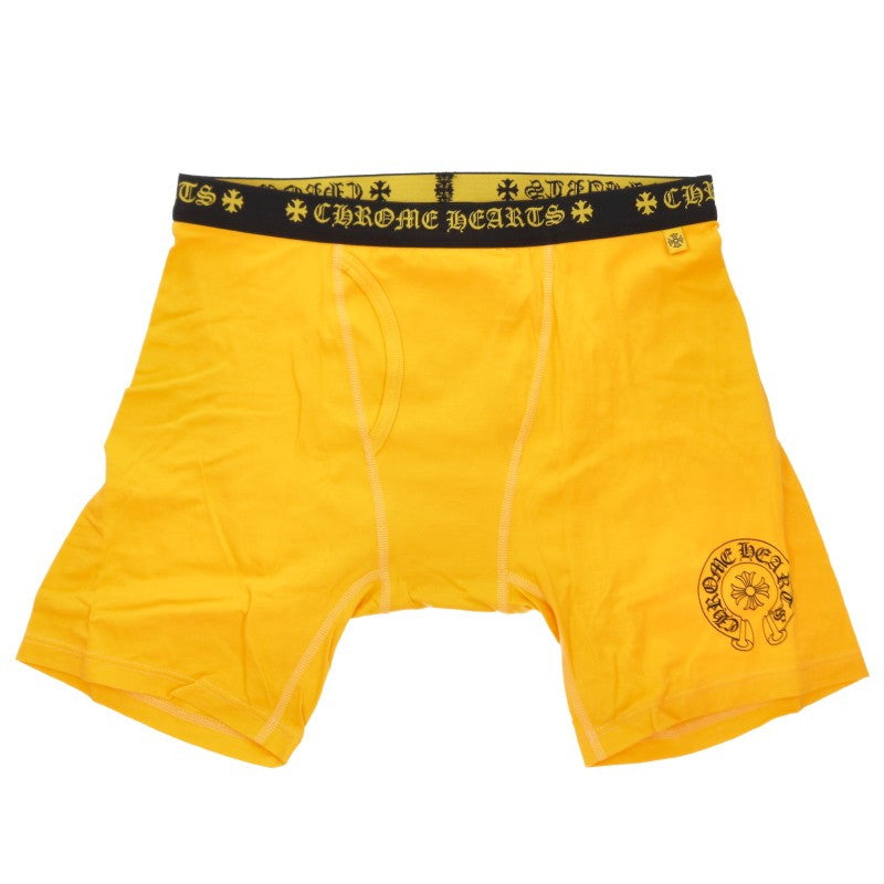 Chrome Hearts Yellow Horseshoe Print Boxer Briefs Pants Size L