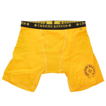 Chrome Hearts Yellow Horseshoe Print Boxer Briefs Pants Size L