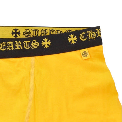 Chrome Hearts Yellow Horseshoe Print Boxer Briefs Pants Size L