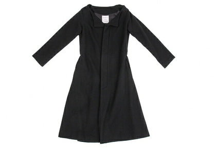 Yohji Yamamoto FEMME Wool Cashmere Fly Coat Black Size 2
