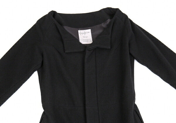Yohji Yamamoto FEMME Wool Cashmere Fly Coat Black Size 2