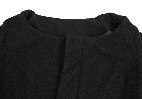 Yohji Yamamoto FEMME Wool Cashmere Fly Coat Black Size 2