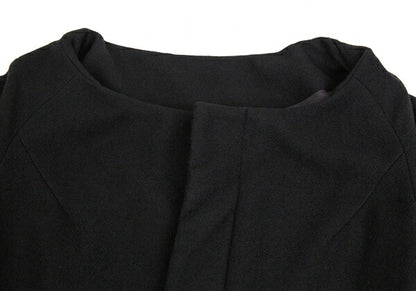 Yohji Yamamoto FEMME Wool Cashmere Fly Coat Black Size 2