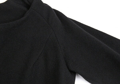 Yohji Yamamoto FEMME Wool Cashmere Fly Coat Black Size 2