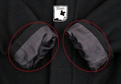 Yohji Yamamoto FEMME Wool Cashmere Fly Coat Black Size 2