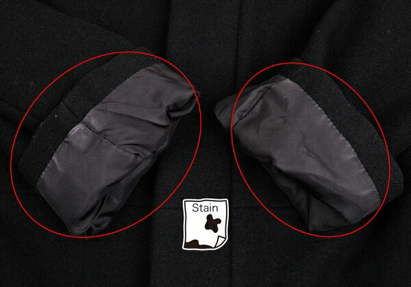 Yohji Yamamoto FEMME Wool Cashmere Fly Coat Black Size 2