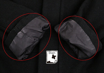 Yohji Yamamoto FEMME Wool Cashmere Fly Coat Black Size 2