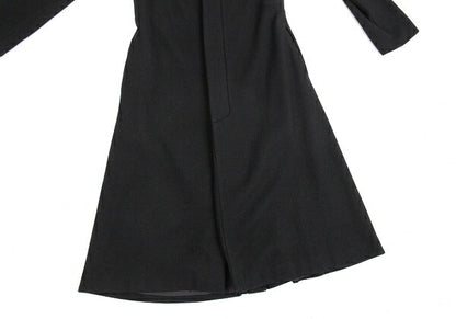 Yohji Yamamoto FEMME Wool Cashmere Fly Coat Black Size 2